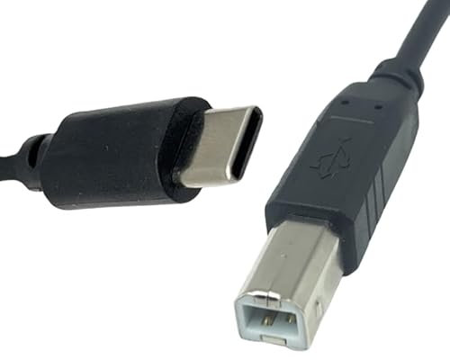 Cavo USB-C a USB-B per stampante, cavo dati per scanner, compatibile con ASUS TUF Gaming A15 FA506NC-HN001W