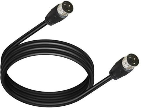 OAJABBGE DIN Stecker 3-polig Anschlusskabel Adapterkabel Draht Für Industriegeräte Mit Einfacher Und Bequemer Verwendung Schwarz