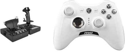 Logitech G X56 H.O.T.A.S. & MSI FORCE GC30 V2 WHITE Kabelloser