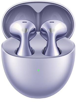 HUAWEI FreeBuds 6 Wireless Earbuds, Ear-fitting Wearing, Dual-driver True Sound, Stable & Clear Calls, Open-fit ANC, 36H Battery Life, IP54 Water-Resistant, iOS & Android, 30 Months Warranty, Purple