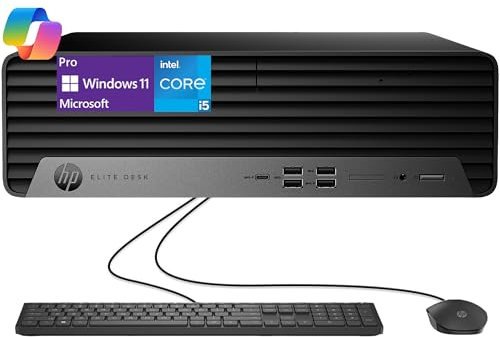 HP Elite 600 G9 SFF Business Desktop PC, Intel Core i5-13500 (Beat i7-12700), 32GB DDR5 RAM, 1TB SSD, RJ-45, DP Port, HDMI, Keyboard & Mouse, Windows 11 Pro w/OEM USB Drive