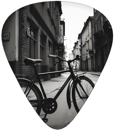 Fahrrad Schwarz Gitarre Plektrum Set 3 verschiedene Stärken 12 Stück für eine Vielzahl von Instrumenten