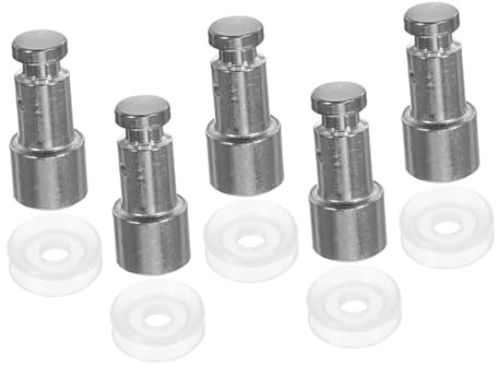 NUOBESTY 5 Sets Replacement Float Valve and Sealing Ring for Electric Pressure Cookers High Temperature Resistant Pressure Cooker Parts for Models Reliable Safety Seal for Efficient Cooking