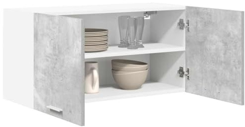 vidaXL Hängeschrank Betongrau 80 x 31 x 40 cm Holzwerkstoff
