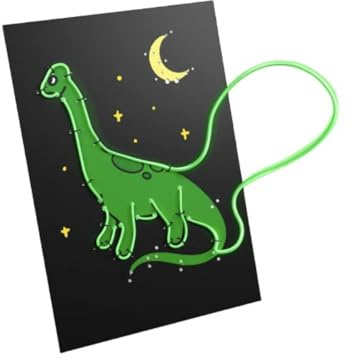 KIDYWOLF Kidyneon – Wanddekorationsset, beleuchtet, Dinosaurier