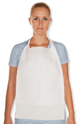 FRANZ MENSCH Hygostar Lätzchen, mit Kopföffnung | Papier, PE-Beschichtung, 1000 Stück, Einweg-Lätzchen