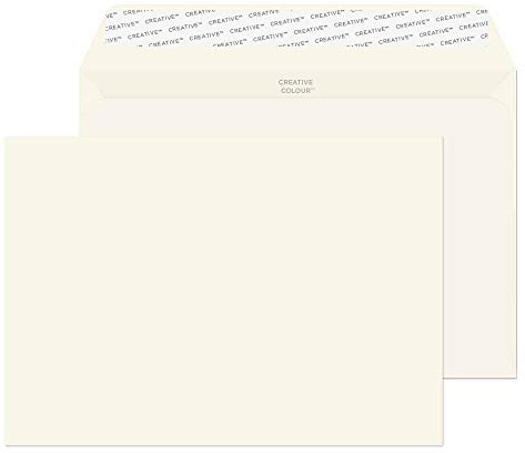 Blake Creative Colour C5 162 x 229 mm 120 gsm Peel & Seal Wallet Envelopes (45351) Milk White - Pack of 25