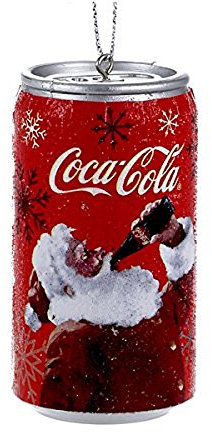 Kurt S. Adler YAMCC1152 Weihnachtsmann Coca-Cola Dose, 8,9 cm, Rot
