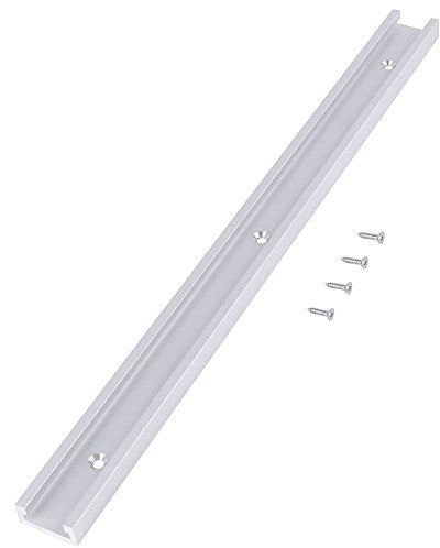 guia sierra circular + Guía de deslizamiento lineal 400mm para Carpintería con 4pcs Tornillo autorroscante