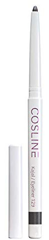 COSLINE Kajal und Eyeliner 129 Aubergine, Wasserfester Kajal, Verschmiert nicht, Dunkler neutraler Lidstrich, Weiches Auftragen, Starke Pigmentierung, Vegan, Made in Germany