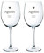 Calledelregalo Regalo Personalizado: Copas de Vino personalizadas ‘corazón’ con Nombre y Firma grabado, un regalo único y especial