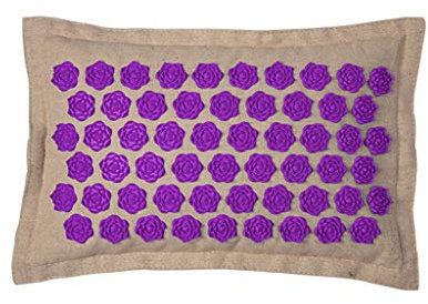 Nealpar Umweltfreundliche Kokosnussfaser Leinen Massage Matte Lotus Spike Massage und Entspannung Entlasten Stress Rückenschmerzen Akupressur Matte Kissen