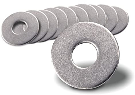 PROTECH 10 Stück Große Unterlegscheiben M14 Edelstahl A2 DIN 9021 V2A Rostfreie Karosseriescheiben Beilagscheiben U-Scheiben mit großem Außendurchmesser