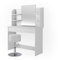 Vicco Schminktisch Charlotte, Kosmetiktisch mit Spiegel, Weiß, 108 cm mit Stuhl