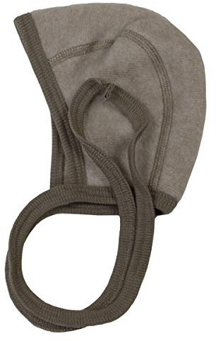 Cosilana Baby Fleece-Häubchen kbT Wolle Bio Baumwolle (Latte-Macchiatio-Melange, 62-68)