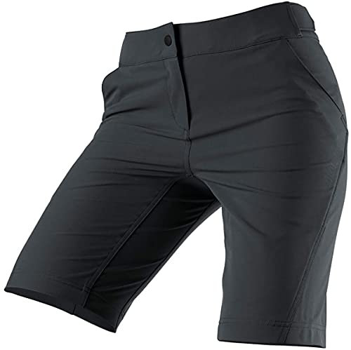 Zimtstern Damen StarFlowz SL MTB Hose kurz, Pirate Black-Pirate Black