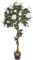 Christow Artificial Rose Tree Cream Flowers Twisted Wooden Trunk Potted Indoor Outdoor 4ft