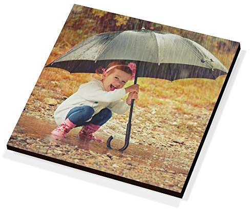 LolaPix Imán Personalizado con Foto. Regalo Personalizado. Imán de Madera. Packs de 1,3,6 Unidades. Varios Modelos. Cuadrado