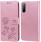 PKQTOP Hülle für Sony Xperia 10 II 10ii Handyhülle,Klappbar Tasche Case,Standfunktion,Kartenfach,Silikon Bumper,Stoßfeste Schutzhülle Cover für Sony Xperia 10 II 10ii