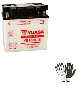 Compatible avec Yamaha MJ T/TW/M (Jet Ski) A.E.650 2000-2021 Batterie YUASA YB16CL-B 12V / 19AH Batteries pour NAVIRES ACQUASCOOTER SPÉCIFIQUES