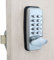 ShouSiFang Cerradura de puerta digital con botón, cerradura de puerta sin llave, exterior e interior, color plateado