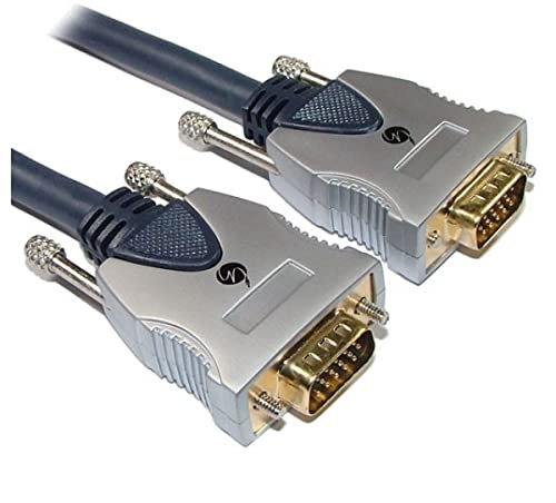 FISUAL Pearl Male to Male VGA Cable for PC and Home Cinemas 15m
