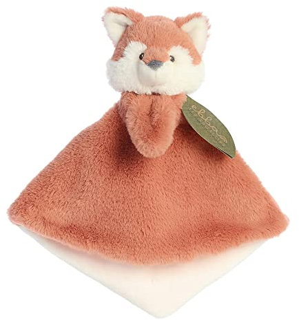 Aurora, 23359, Ebba Baby Eco Francis Fuchs Schmusetuch,30cm, Eco-Friendly Plüschtier, Braun