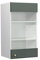 Vicco Küchenglasschrank Fame-Line, Glashängeschrank, Grün-Gold Landhaus/Weiß, 40 cm