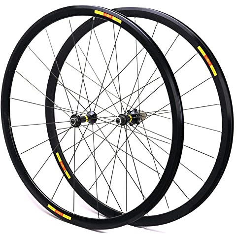 700c 28 Zoll Rennrad Laufradsatz 30mm Felge V-Bremse Schnelle Veröffentlichung Für 7 8 9 10 11 Speed Kassette Ultraleicht Cruiser-Fahrradräder 1560g (Color : Black, Size : 700C)