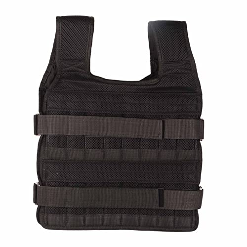 LEAPITURE Gewichtsweste Verstellbare Krafttrainingsweste Atmungsaktives Mesh-Material Schwarz 15 kg