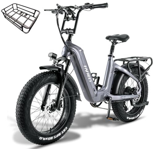 Fafrees [ OFFIZIELL F20 Master E Bike Damen 20 Zoll Mountainbike, E-Bike Herren Trekking 48V/22,5AH/1080Wh Akku, Elektrofahrrad 60N.m, Fahrrad Ebike 7-Gang, Fatbike Hydraulische Scheibenbremsen