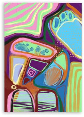 Nacnic Lonchera escolar Lamina. En Garabato surtido. Estampados decorativos estéticos para su sala de estar, dormitorio, hogar Tamaños A4