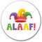 Huuraa Aufkleber Alaaf Narrenkappe Sticker 10cm mit Karneval Motiv für alle Jecken Geschenk Idee für Freunde und Familie