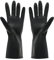 Haushaltshandschuhe, Lange Gummihandschuhe, Reinigungs Handschuhe, Spülhandschuhe, Wiederverwendbare Küche Handschuhe für Garten, Autowäsche, Arbeit (Schwarz, XL)