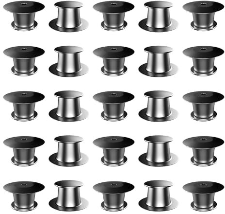 Aucune Attache, Machine a Badge, Goupille de Verrouillage, Epingles a Nourrice, Fermoir Pins, Métal Attache,Fermoir de Broche, Antirouille Pin Epingle de Broche, Support Broche, 20 Pièces, Noir