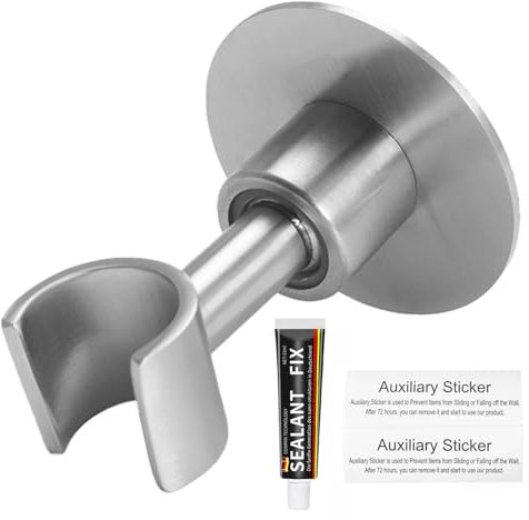 STOAT®supporto soffione doccia,Non è necessario forare. Il supporto del soffione può essere orientato di 360 gradi.supporto doccia supporto doccia regolabile supporto doccia in acciaio inox