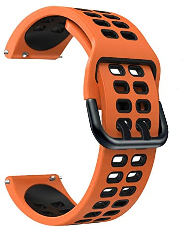 GUANBBD 20 x 22 mm Ersatz-Uhrenarmband weiches Silikon atmungsaktiv für Suunto 3 Fitness/9 Peak Sport-Armband-Zubehör(Größe:20mm Universal)