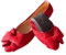 MACHSWON Ballet Flats for Women Comfortable Women's Flats Ballerina Folding Pumps Casual Dress Pointed Toe Black Flats Shoes Women(Red, Size 7)