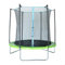 AKTIVE Kinder-Trampolin, Ø 244 x 239 cm, Sprungzone Ø 180 cm, maximales Gewicht 50 kg, gepolsterter Rand, Reißverschluss und Schnallen, Kinder-Trampolin für Kinder, ab 6 Jahren (54275)
