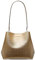 Michael Kors Pratt Medium Signature Logo Umhängetasche, pale gold, Medium