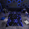 Loussiesd Honeycomb Bettwäsche Set 135x200cm Blau Schwarz Hexagonal Bettbezug Set Modern Geometrische Dekor Bettwäsche-Set Bienenstock Simplistic Geometrie Bettbezug mit Reißverschluss