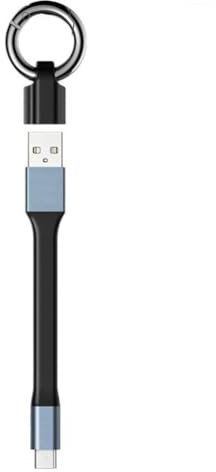 Pinafresa USB Typ C Ladedatenkabel, Mini 3 A, USB Typ C Ladekabel, Schlüsselanhänger, tragbar, QC 3.0, kurzes Kabel, für USB-Geräte Typ C, A