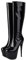 Stivali Alti Fino al Ginocchio con Punta Tonda e Plateau in Vernice da Donna, con Tacco Alto 15 cm, Stiletti, alla Moda, Autunno Inverno, Stivali a metà Polpaccio,Black 2,35 EU