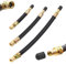 UGBO Reifenventil Verlängerung Autoventil Adapter Ventilverlängerung Flexible Gummi Reifen Ventil Extender Ventiladapter für Auto Motorrad Rennrad Fahrrad Scooter 3pcs