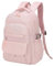 SUIKIHUM Sac à dos esthétique pour ordinateur portable de 15,6 résistant à l'eau pour homme et femme, avec fermeture tactile et poches antivol (rose), rose