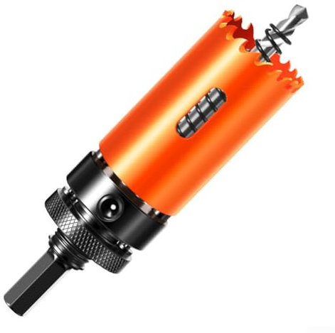 M42 Lochschneider, 14–60 mm, tiefer Kernbohrer für Metall, Holz, Edelstahl, mit Sechskantschaft (50 mm)