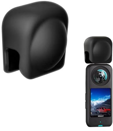 Capuchon De Protection D'objectif D'appareil Photo,Protection D'objectif en Silicone pour,Accessoires D'appareil Photo,Applicable À Insta360 X4, Insta 360,Imperméable, Durable, Noir