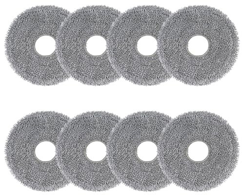 Lot de 8 Lingettes pour Roborock Saros 10R/Z70, Q Revo/Qrevo S/Qrevo Pro/Qrevo Master/Qrevo Edge/Qrevo Curv/Qrevo Slim, QV 35A 35S/QR 598 798 Robot Aspirateur Serpillières Microfibre