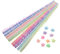 Gatuida 630 Stück Origami Sternstreifen Set Sterne Bunte Dekoration Stern Quilling Falten DIY Großpackung Leuchtendes Dunkles Papier
