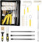 Paint Roller Set(12Psc), 9 Inch Paint Rollers and Trays Sets with 5pcs Roller and Traypaint， Paint Tray and Roller Set with Paint Roller Extension Pole, Rollers for Painting for Walls and Ceilings